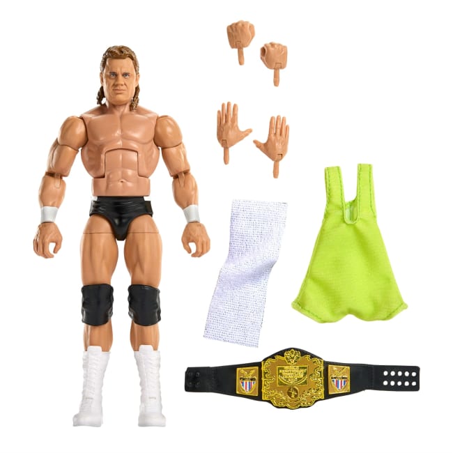 WWE Elite Legends Curt Hennig Action Figure & Accessories, Series 29 6-Inch Collectible Set