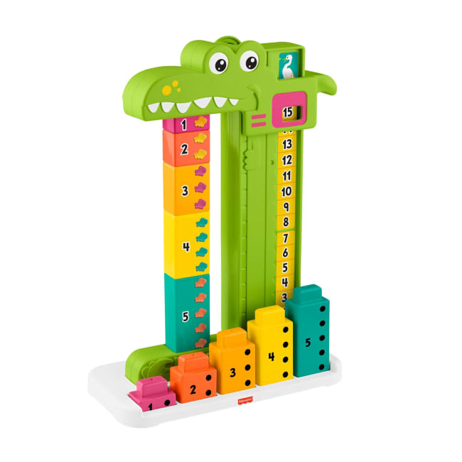 Fisher-Price  L’Alligator des Additions. 10 Blocs à Empiler