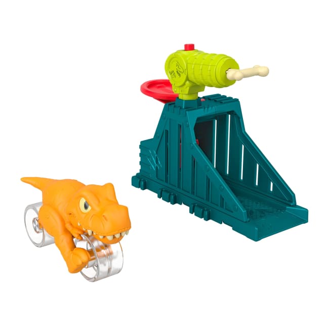 Imaginext Jurassic World Launcher Set With Chomping Toy T. Rex & 2 Accessories
