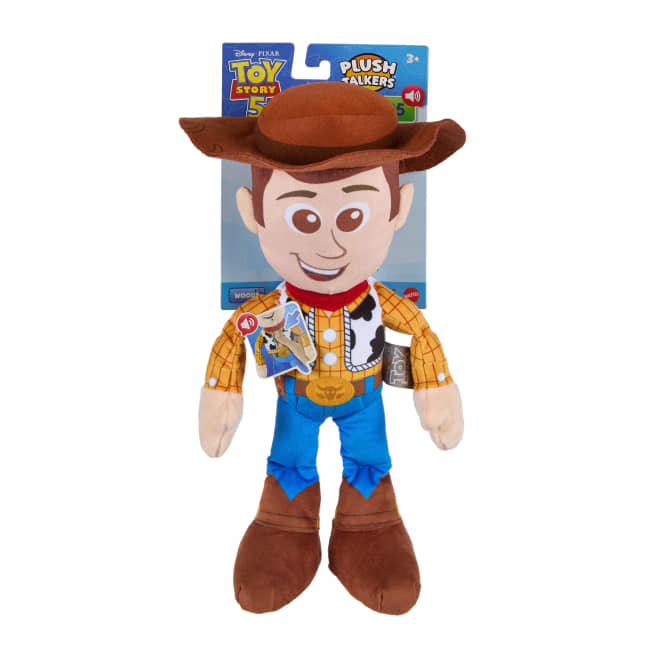Disney And Pixar Toy Story 5 Woody Plush Talkers Toy, 11-Inch Soft Toy With Sounds And Phrases