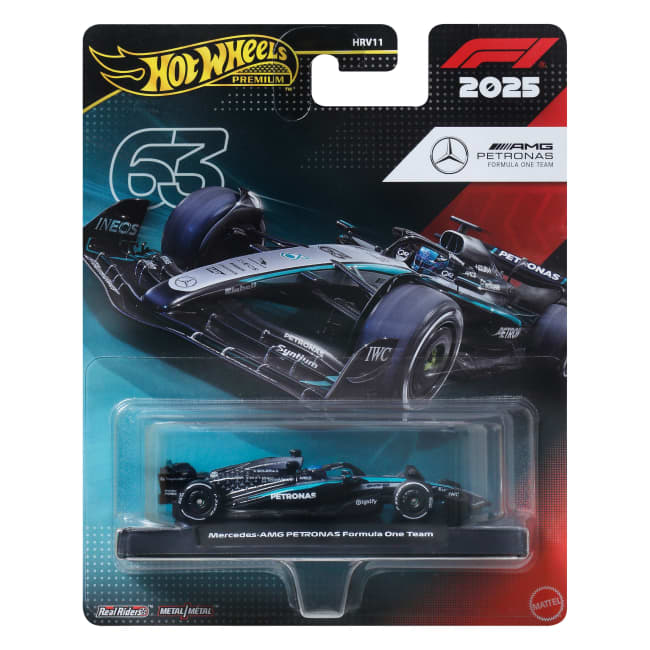 Hot Wheels Collector Veículo de Coleção Equipe Mercedes-AMG PETRONAS Formula 1 George Russell