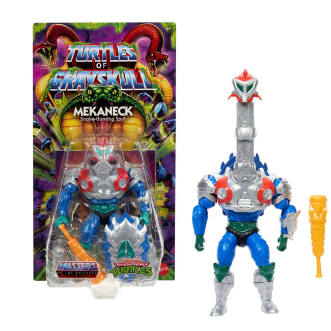 Masters of the Universe Tartarugas of Grayskull Figura de Ação Mekaneck de 5.5 polegadas