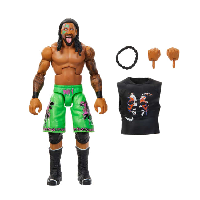 WWE Figura de Acción Elite Jimmy Uso verde