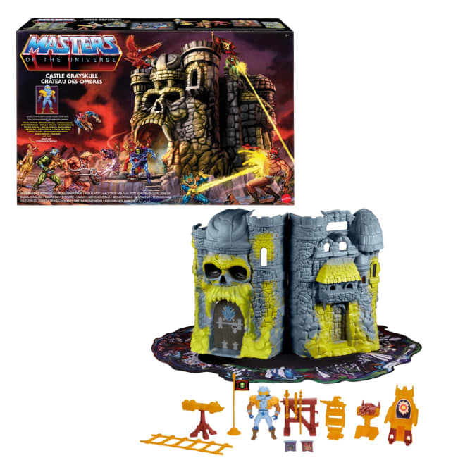 Masters Of The Universe Vintage Castle Grayskull Playset With Display Mat & 1 Figure & Accessories