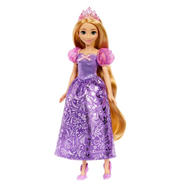 Disney Princess Enchanted Stories Rapunzel Fashion Doll With Sparkling Dress & Accessories, Posable