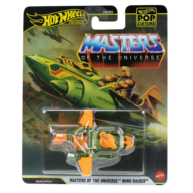 Hot Wheels Collector Veículo de Coleção Auto Cultura Masters of the Universe Cavaleiro do Vento