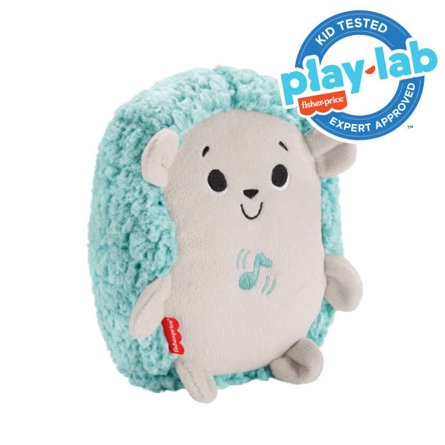 Fisher-Price Calming Vibes Hedgehog Soother, Portable Infant Plush Pal