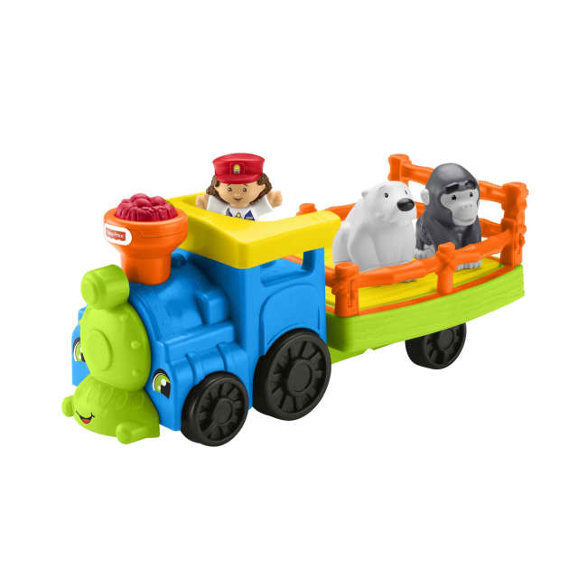 Fisher-Price Little People Choo-Choo Zoo Train Musical Toddler Toy Vehicle With 3 Figures