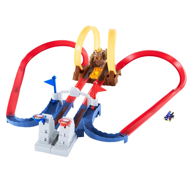 Hot Wheels Mario Kart Bowser's Castle Chaos Track Set