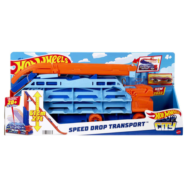 Hot Wheels Ville Transporteur Avec Pente de Vitesse, 1 Véhicule