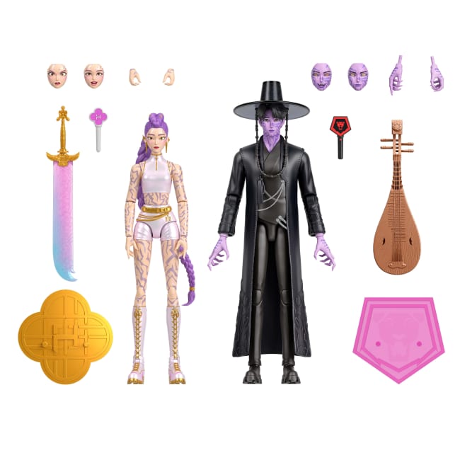 Kpop demon Hunters Figurines Articulées Coffret de 2 Rumi et Jinu Combat Final