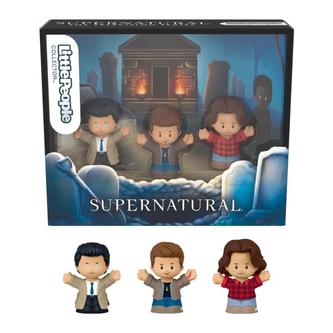 Little People Collector Supernatural Tv Show Special Edition Set For Adults & Fans, 3 Figures