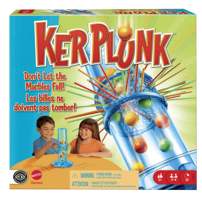 Kerplunk Kids Game, Easy-To-Learn Family Game For 2-4 Players