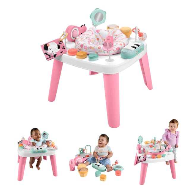 Fisher-Price 3-In-1 Musical Moments Baby Activity Center & Toddler Play Table With Music & Lights