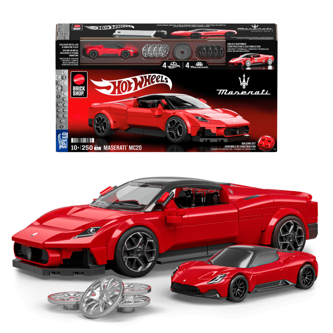 MEGA Hot Wheels Juguete de Construcción Speed Maserati MC20