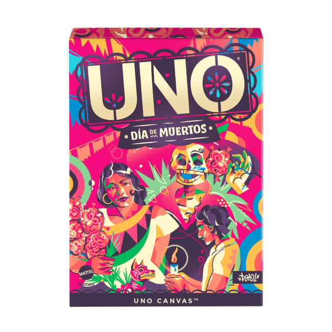 UNO Canvas Dia De Muertos Game Deck