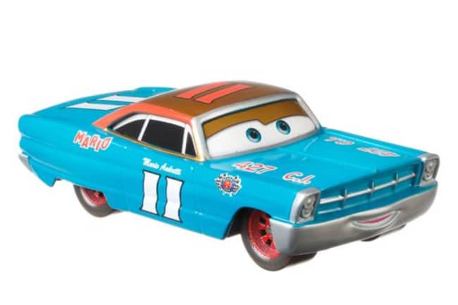 Cars de Disney y Pixar Vehículo de Juguete Mario Andretti