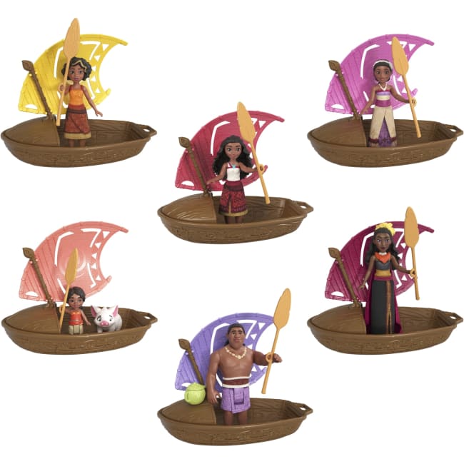 Disney Moana 2 Wayfinder Wonders with Surprise Small Doll, Canoe & Accessory (Styles May Vary)