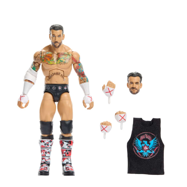 WWE Elite Collection Top Picks Cm Punk Action Figure & Accessories, 6-Inch Collectible Set