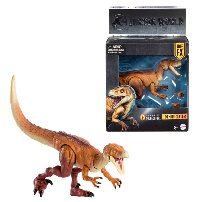Jurassic World Hammond Collection Ornitholestes Dinosaur Figure, Deluxe Design And 18 Articulations