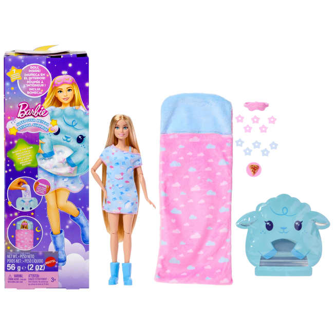 Poupée et Accessoires Barbie Sleepover Reveal