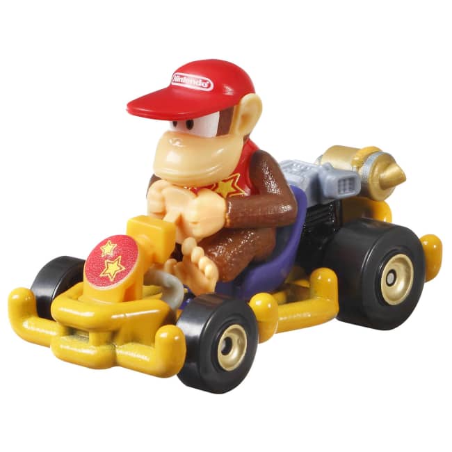 Hot Wheels Mario Kart Vehículo de Juguete Diddy Kong Pipe Frame