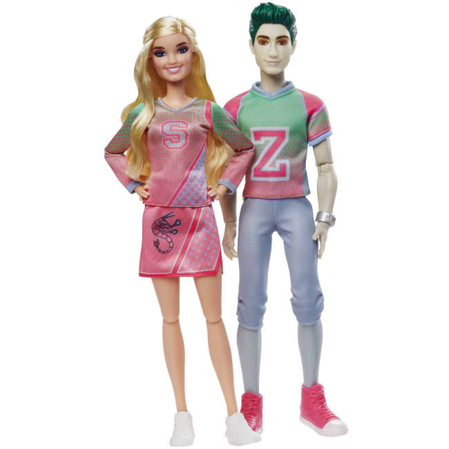 Disney Zombies 2-Pack, Addison Cheerleader And Zed Football Player Dolls (~12-in)