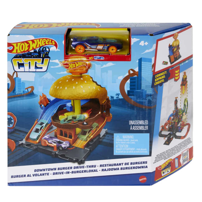 Hot Wheels City Pista de Brinquedo Hamburgueria