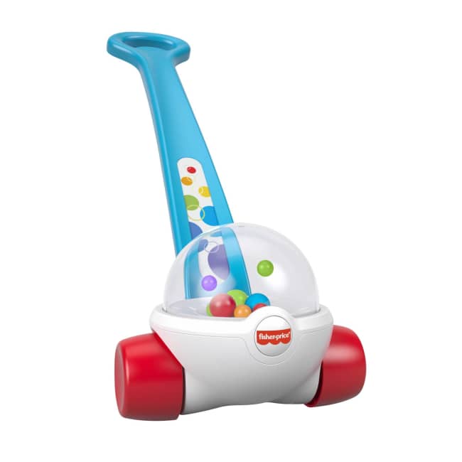Fisher-Price Corn Popper Baby And Toddler Toy, Push Toy For 1 Year Old And Up, 2 Pieces, Blue