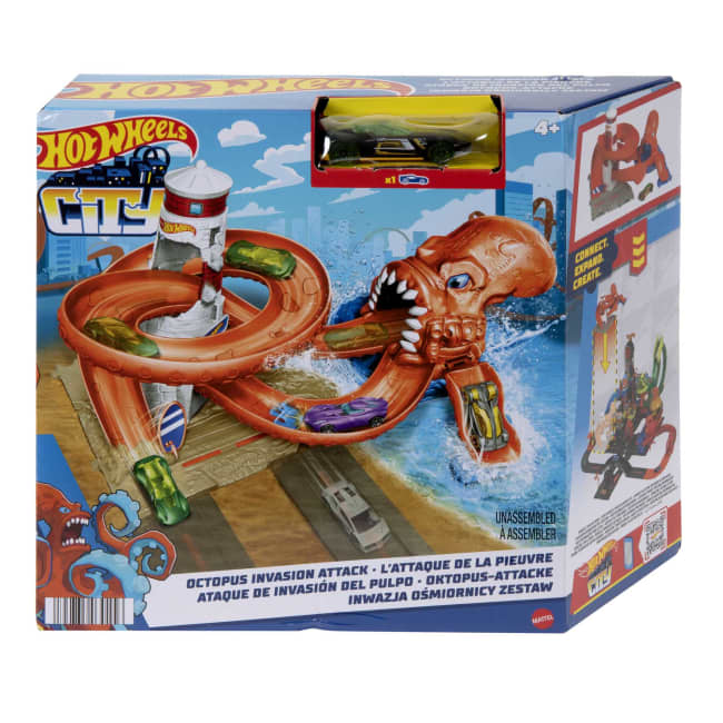 Hot Wheels City Vehiculo de juguete Pistas sorpresa Némesis