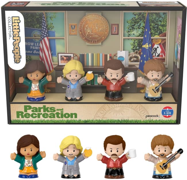 Little People Collector Parks And Recreation Special Edition Set, 4 Figures
