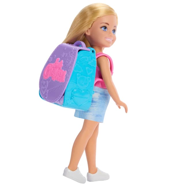 Barbie Family & Friends Chelsea Cupcake Baking Backpack Chelsea Doll And Accessories, Backpack With Cupcake Play Piece