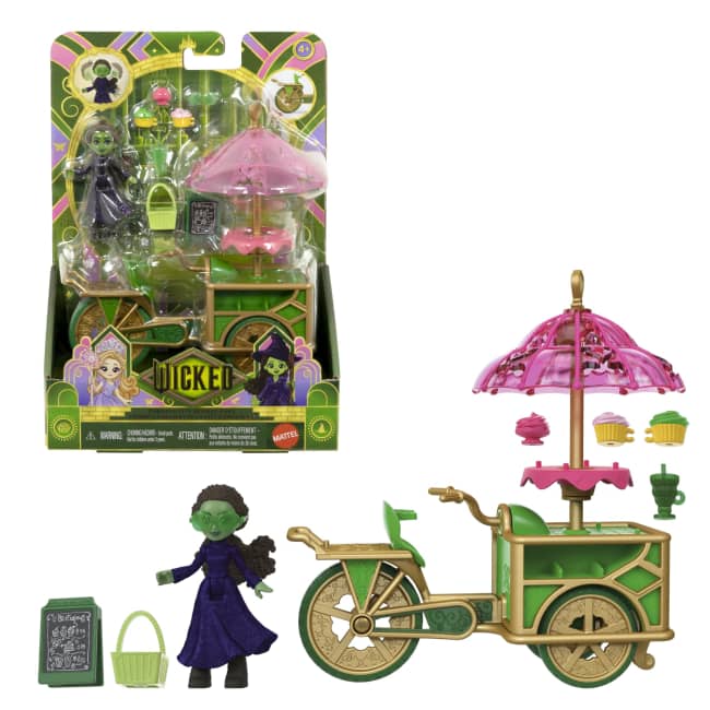 Universal Pictures’ Wicked Emerald City Dessert Cart Toy With Cart, Small Doll & 7 Accessories