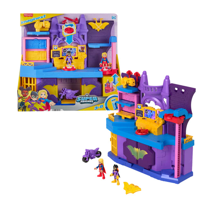 Imaginext DC Super Friends Batgirl Hero Hideout Playset With 2 Figures & 5 Play Pieces