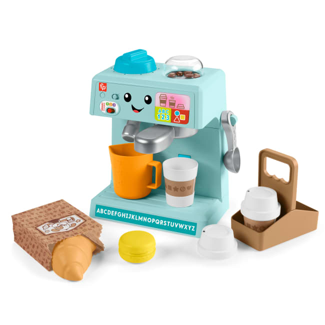 Fisher-Price Ríe y Aprende Juguete para Bebés Mi Primera Máquina de Café