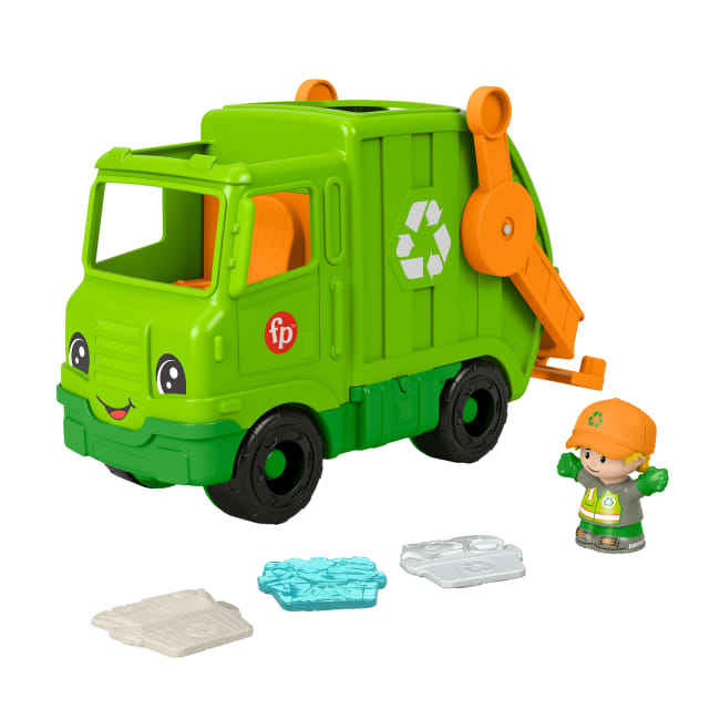 Fisher-Price  Little People  Camion de Recyclage Musical, 5Éléments