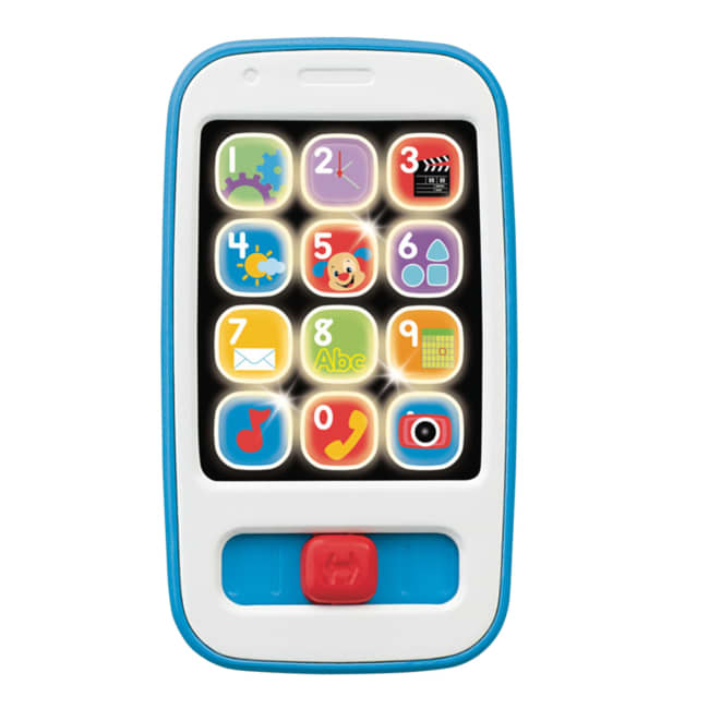 Fisher-Price Ríe y Aprende Juguete para Bebés Smartphone De Aprendizaje Azul