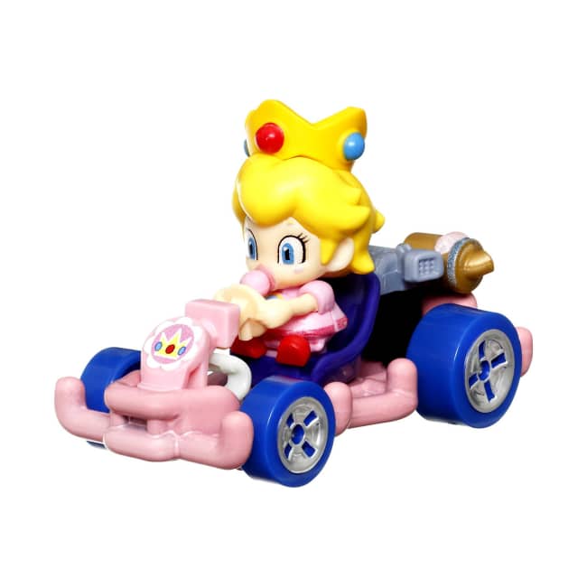 Hot Wheels Mario Kart Vehículo de Juguete Baby Peach Pipe Frame