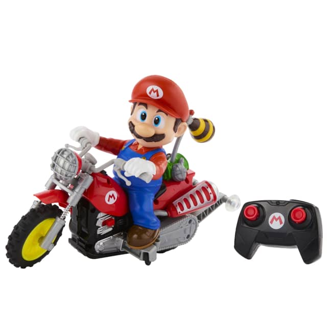 Hot Wheels RC Mario Wheelie Motocross RC, Remote-Controlled Battery-Powered Vehicle