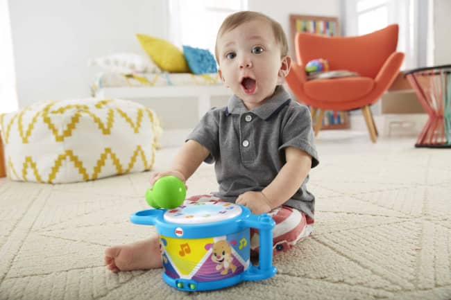 Fisher-Price Aprender e Brincar Brinquedo para Bebês Tambor