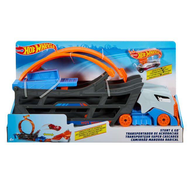 Hot Wheels Stunt And Go Transporter Truck