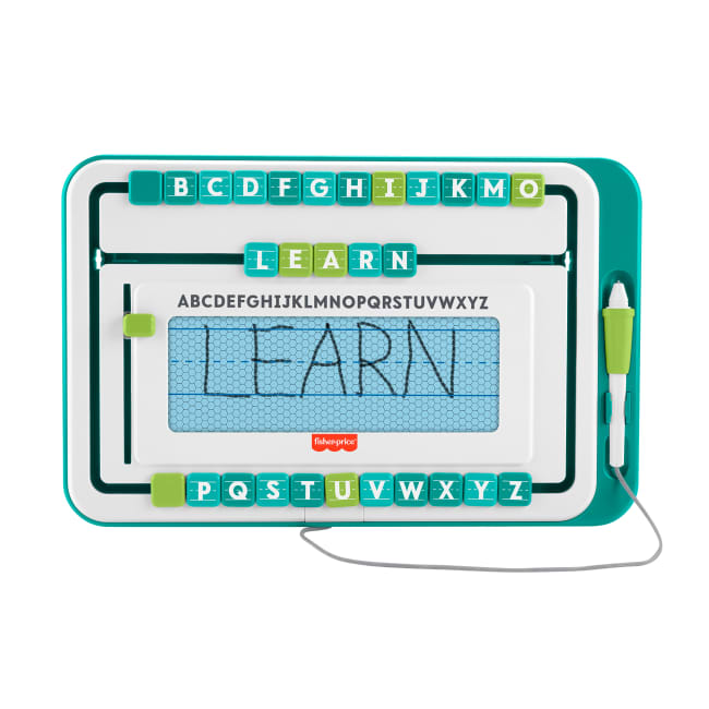 Fisher-Price think & Learn Alpha Slidewriter Preschool Toy Magnetic Drawing Tablet