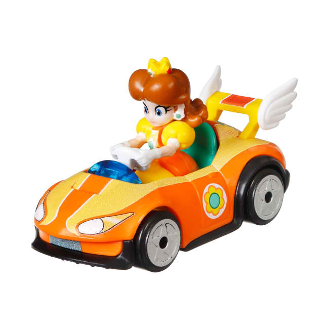 Hot Wheels Mario Kart Vehículo de Juguete Princesa Daisy Wild Wing