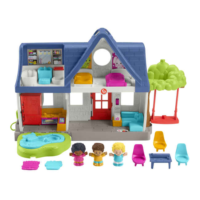 Fisher-Price Little People Friends Together Play House Playset Toddler Learning Toy With Figures And Music