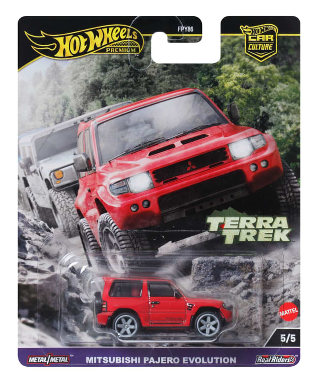 Hot Wheels Premium Car Culture Terra Trek Mitsubishi Pajero Evolution 1:64 Scale Collectible Vehicle