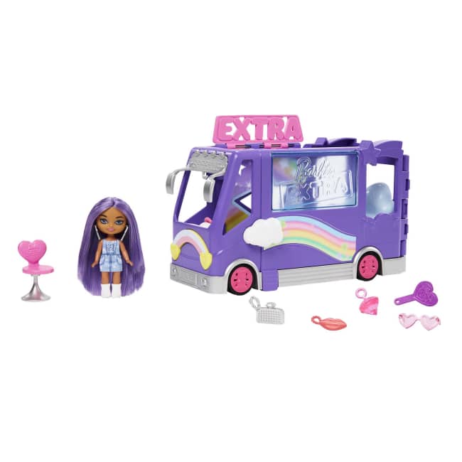Barbie Sets, Barbie Extra Mini Minis Doll And Tour Bus Playset