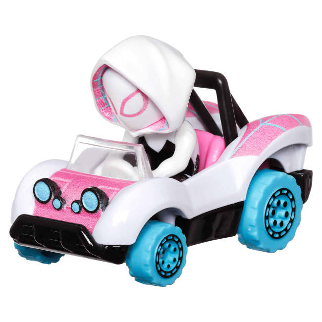 Hot Wheels RacerVerse Vehículo de Juguete Spider-Gwen