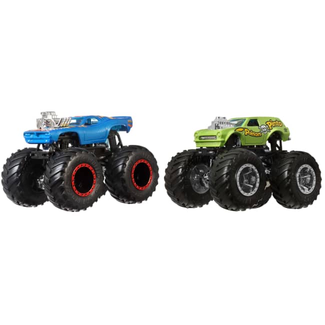 Hot Wheels Monster Trucks Demolition Doubles, 2-Pack Of 1:64 Scale Toy Trucks