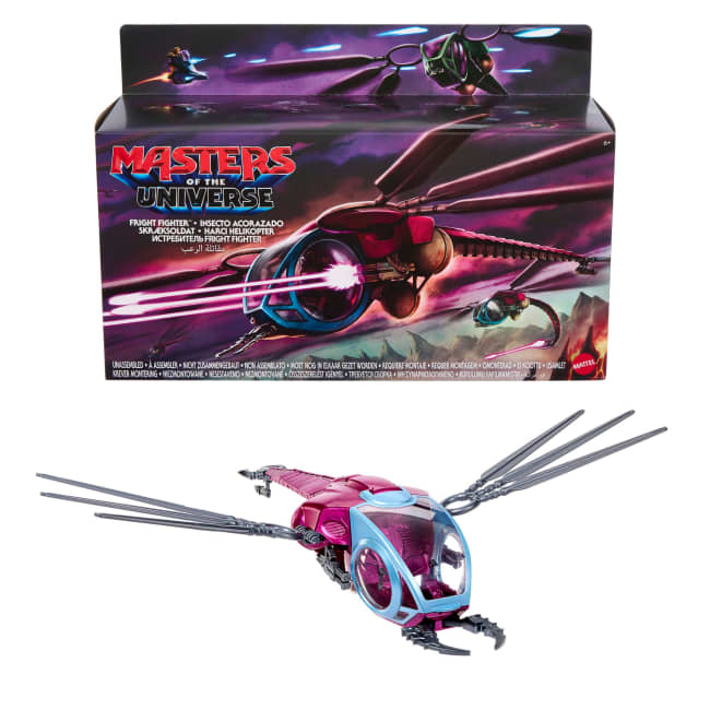 Masters Of The Universe 2026 Movie Accurate Origins Fright Fighter Vehicle, 5.5 Inch Skeletor Whip