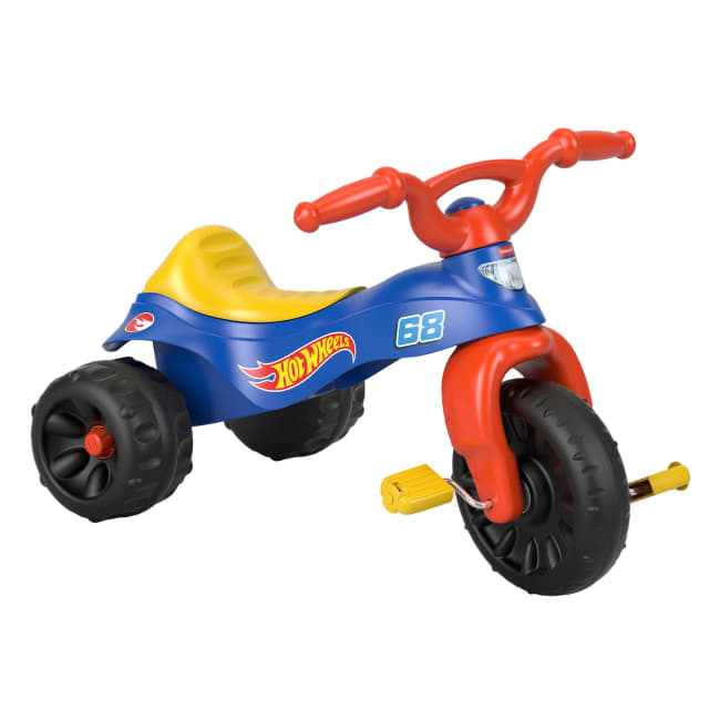 Fisher-Price Hot Wheels Tough Trike Toddler Tricycle With Handlebar Grips